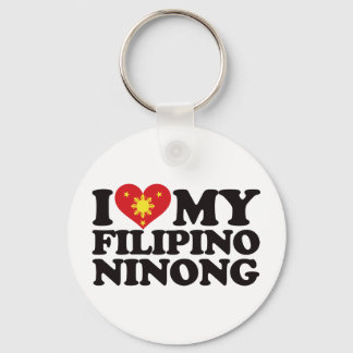 I Love My Filipino Ninong Keychain