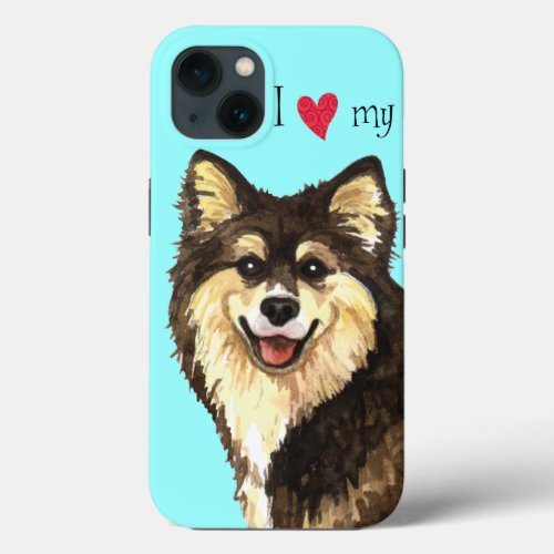 I Love my Finnish Lapphund iPhone 13 Case