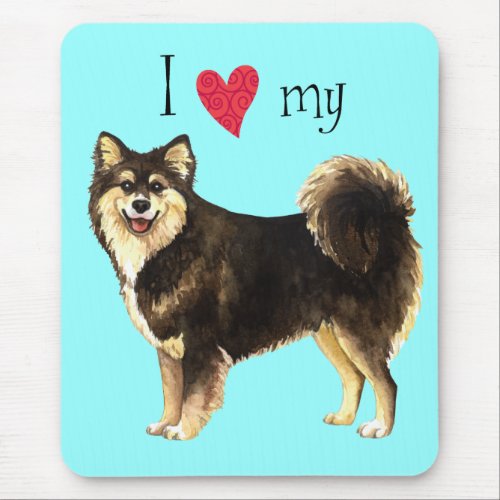 I Love my Finnish Lapphund Mouse Pad