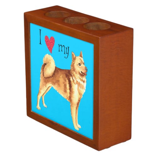 I Love my Finnish Spitz Desk Organizer