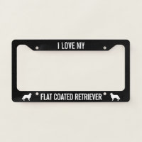 I Love My Flat Coated Retriever | Dog Silhouettes