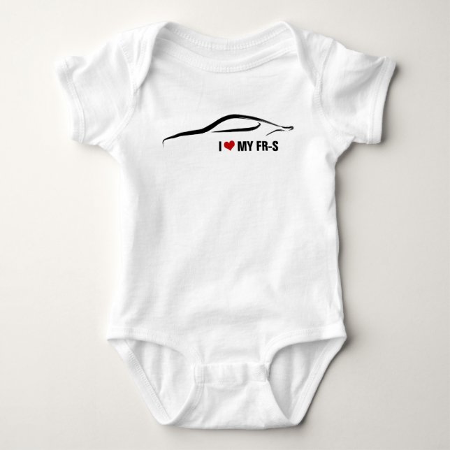 I Love My FR-S Baby Bodysuit (Front)