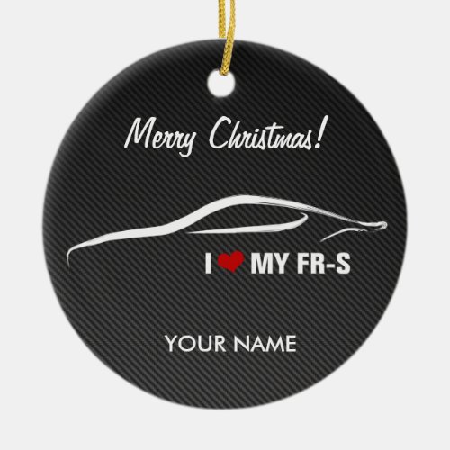 I Love My FR_S Personalized Chritsmas Ornament