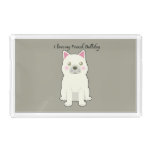 I Love my French Bulldog Acrylic Tray