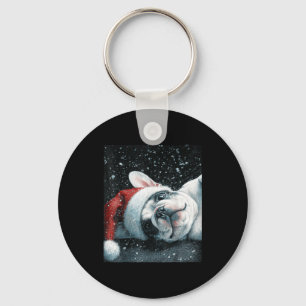 I Love My French Bulldog Christmas Cute  Keychain