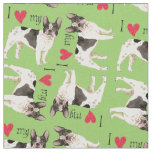 I Love my Frenchie Fabric