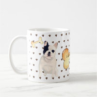 I Love My Frenchie French Bulldog Cartoon Coffee Mug