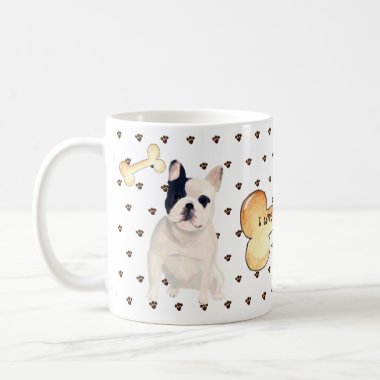 I Love My Frenchie French Bulldog Cartoon Coffee Mug