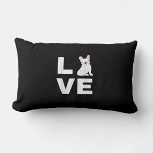 i love my frenchie french bulldog dog lover gift lumbar pillow