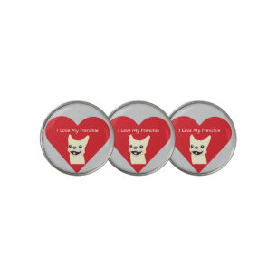I love my Frenchie, Golf Ball Marker
