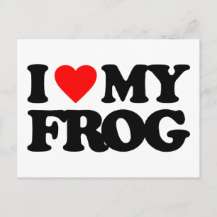 I LOVE MY FROG POSTCARD