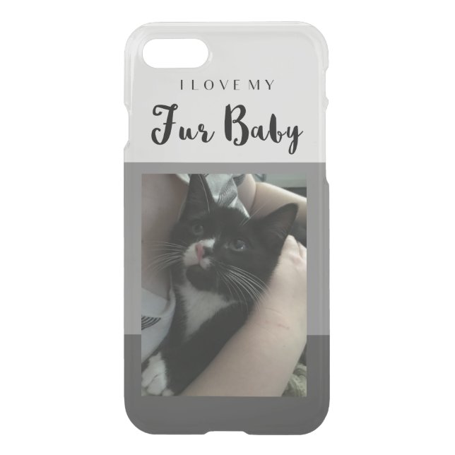 I Love My Fur Baby Custom Pet Phone Case (Back)