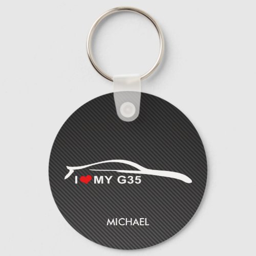 I Love My G35 Keychain