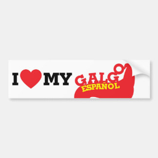 I love my Galgo Español Bumper Sticker