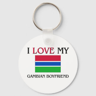 I Love My Gambian Boyfriend Keychain