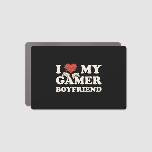 I Love My Gamer Boyfriend _ I Heart My Gamer Car Magnet