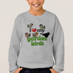 I Love My Garden Birds Kids' American Apparel Organic T-Shirt