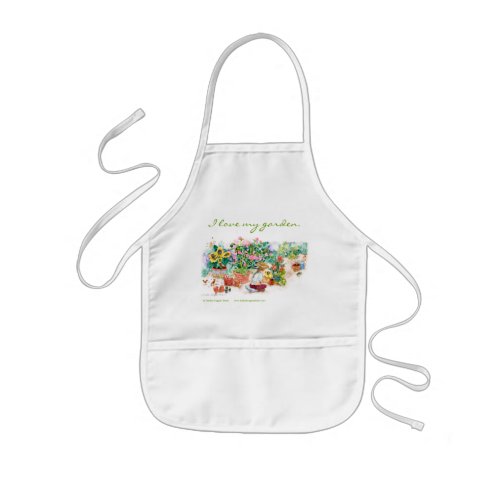 I love my garden kids apron