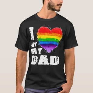 I Love My Gay dad LGB Gift T-Shirt