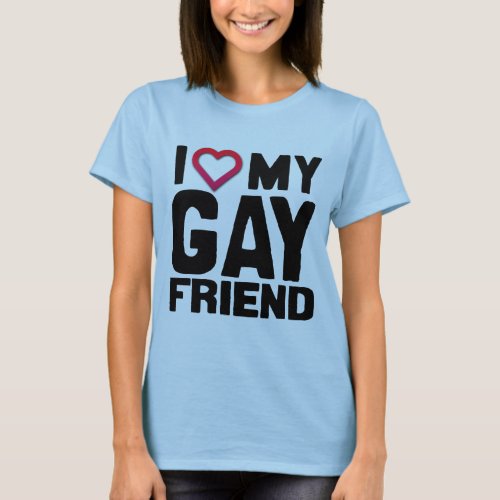 I LOVE MY GAY FRIEND _png T_Shirt