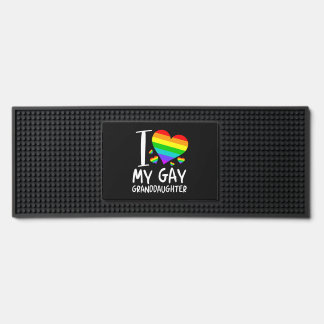 I Love My Gay Granddaughter Lgbt Month Family Bar Mat
