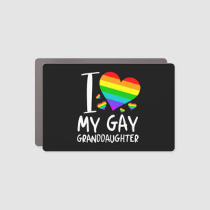 I Love My Gay Granddaughter Lgbt Month Family Car Magnet