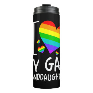 I Love My Gay Granddaughter Lgbt Month Family Thermal Tumbler