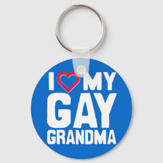 I LOVE MY GAY GRANDMA - -.png Keychain