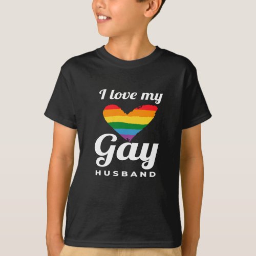 I Love My Gay Husband Gay T_Shirt