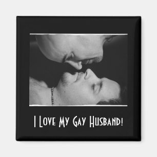 I Love My Gay Husband Magnet