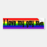 I Love My Gay Son Bumper Sticker at Zazzle