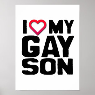 I Love my Gay Son Poster