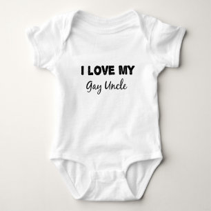 i love my gay uncle baby bodysuit