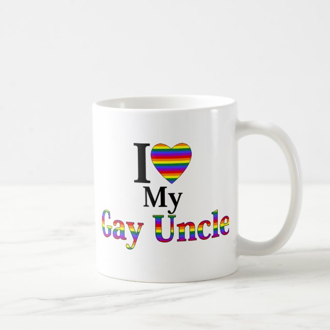 I Love My Gay Uncle Coffee Mug (Right)