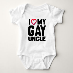 I LOVE MY GAY UNCLE -.png Baby Bodysuit