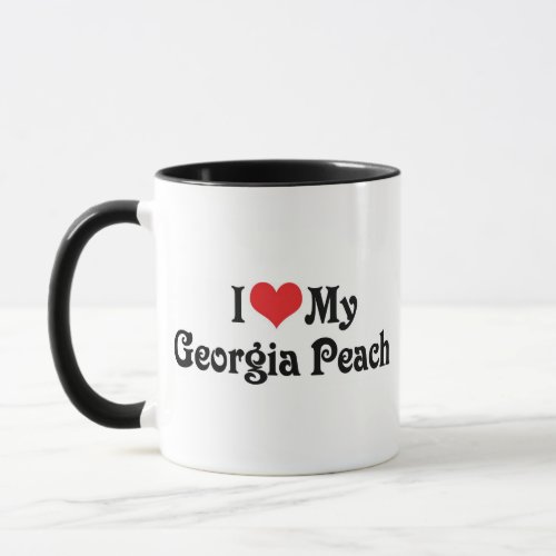 I Love My Georgia Peach Mug