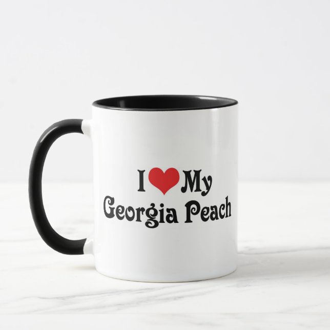 I Love My Georgia Peach Mug (Left)