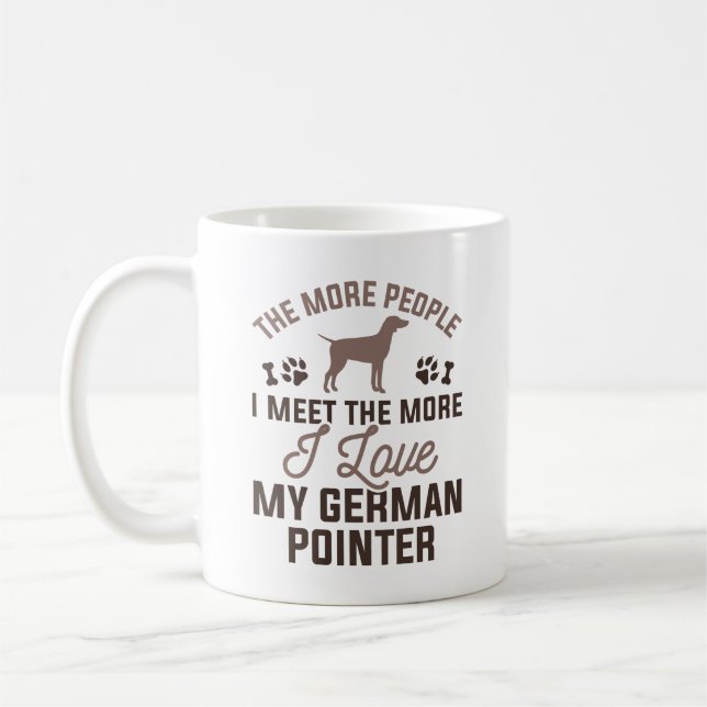 I Love My German Pointer Coffee Mug (Left)