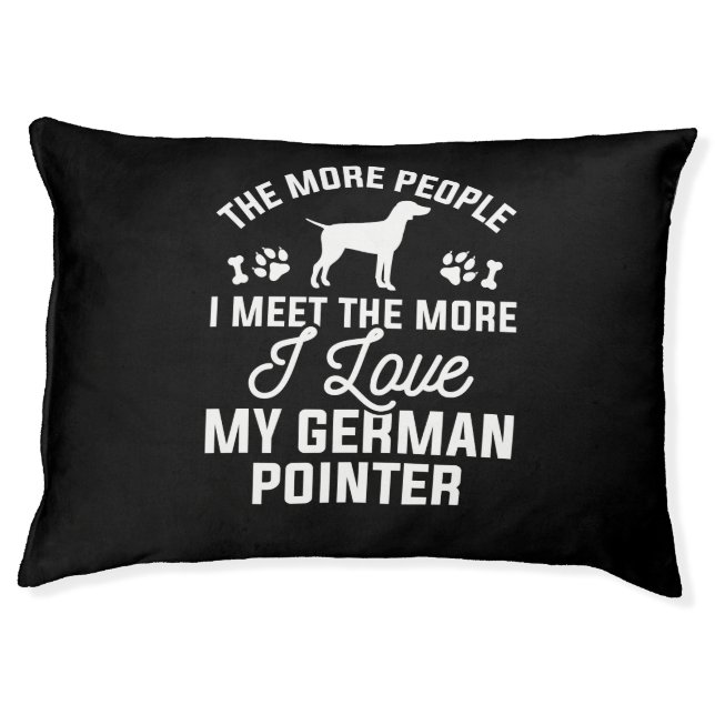 I Love My German Pointer Pet Bed (Front)
