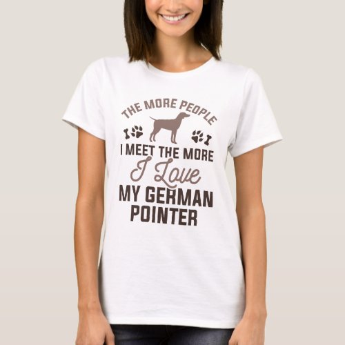 I Love My German Pointer T_Shirt