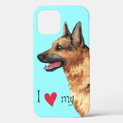 I Love my German Shepherd iPhone 12 Case