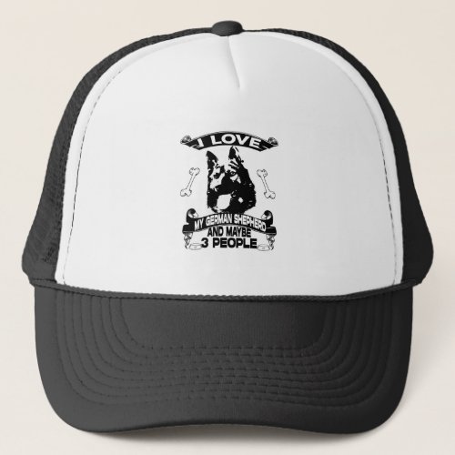 I love my german shepherd fathers day gifts trucker hat