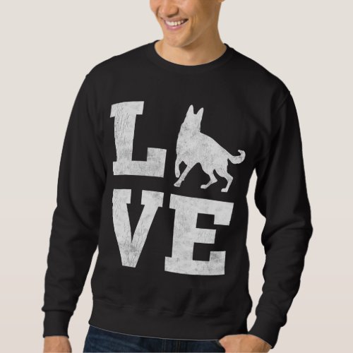 I Love My German Shepherd Funny Pet Dog Lover Gift Sweatshirt