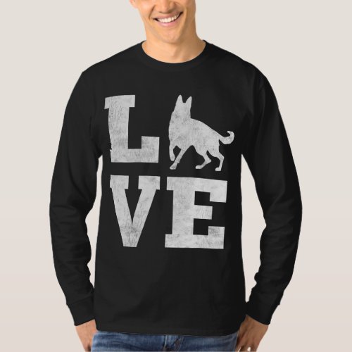 I Love My German Shepherd Funny Pet Dog Lover Gift T_Shirt