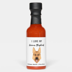 I Love My German Shepherd Hot Sauces
