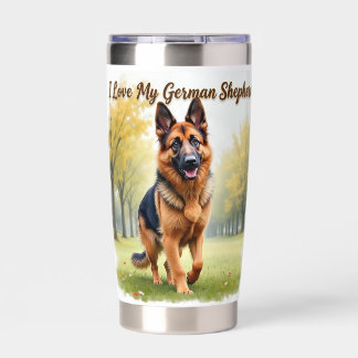 I Love My German Shepherd Insulated Tumbler