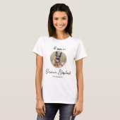 I Love My German Shepherd Personalized Dog Photo T-Shirt (Front Full)