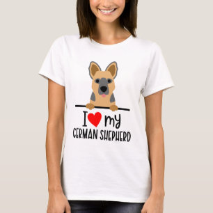 I Love My German Shepherd T-Shirt
