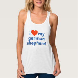 I Love My German Shepherd Tank Top