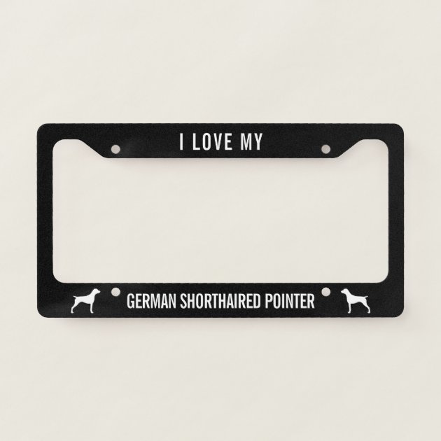 German shorthaired shop pointer license plate